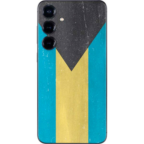 Bahamas Flag Distressed Galaxy S25 Skin